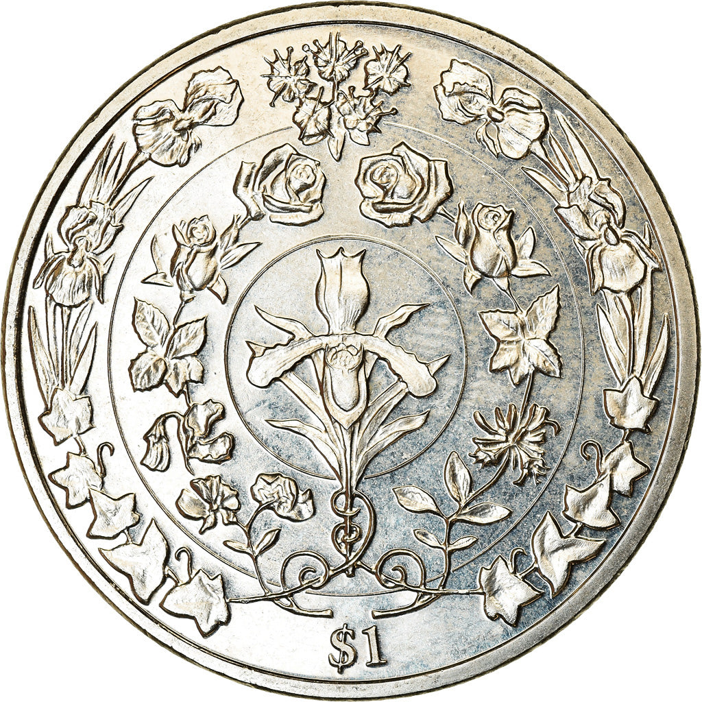 Coin, BRITISH VIRGIN ISLANDS, Dollar, 2017, Franklin Mint, Reine Elizabeth -