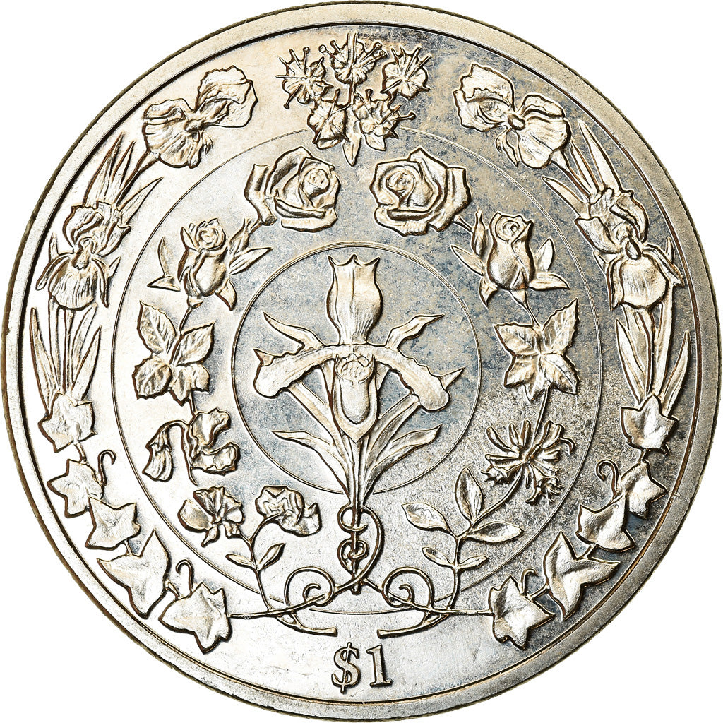 Coin, BRITISH VIRGIN ISLANDS, Dollar, 2017, Franklin Mint, Reine Elizabeth -
