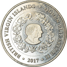 Coin, BRITISH VIRGIN ISLANDS, Dollar, 2017, Franklin Mint, Reine Elizabeth -