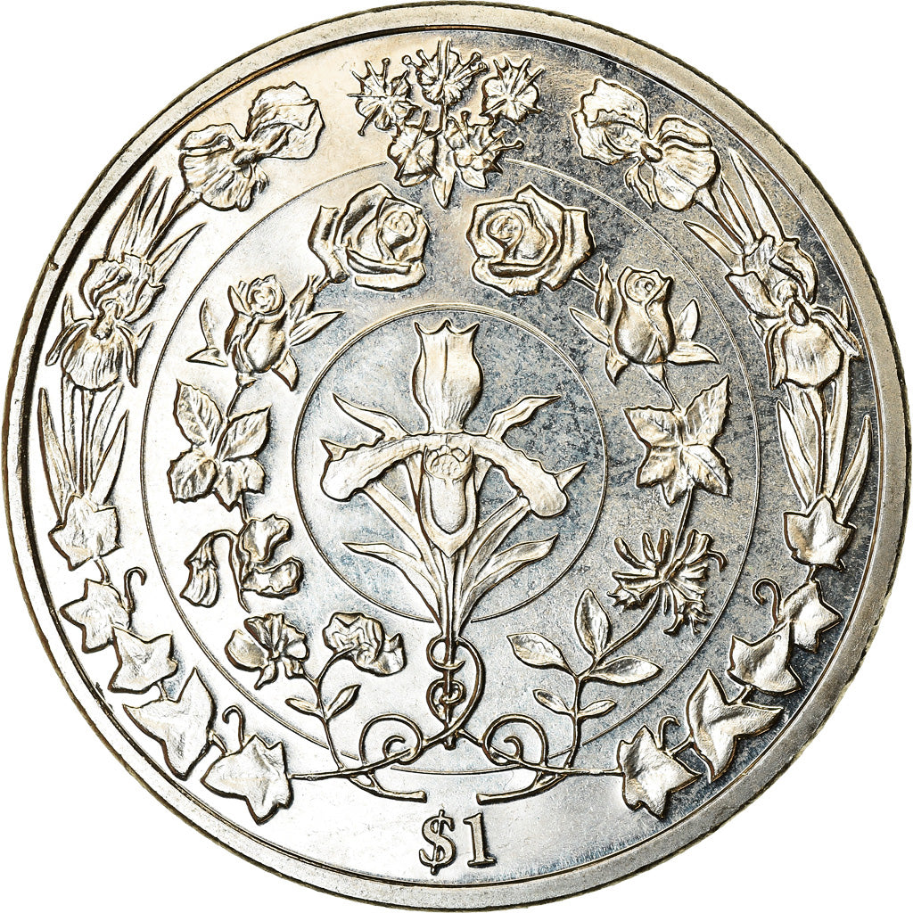 Coin, BRITISH VIRGIN ISLANDS, Dollar, 2017, Franklin Mint, Reine Elizabeth -