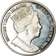 Coin, BRITISH VIRGIN ISLANDS, Dollar, 2017, Franklin Mint, Makaire bleu, MS(63)