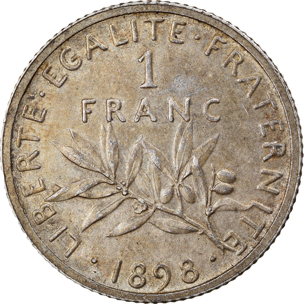 Monnaie, France, Semeuse, Franc, 1898, Paris, TTB, Argent, Gadoury:467, KM:844.1
