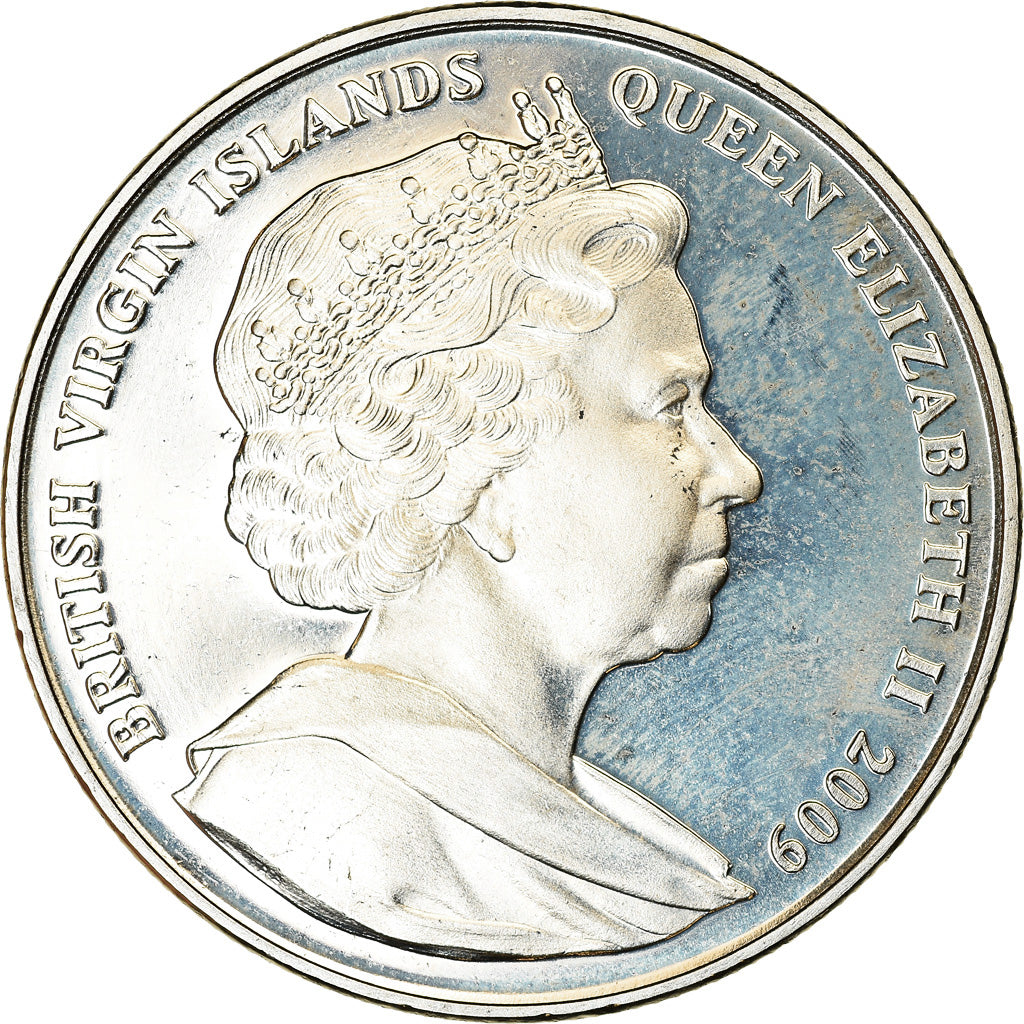 Moeda, Ilhas Virgens Britânicas, Dollar, 2009, Franklin Mint, Flotte aérienne