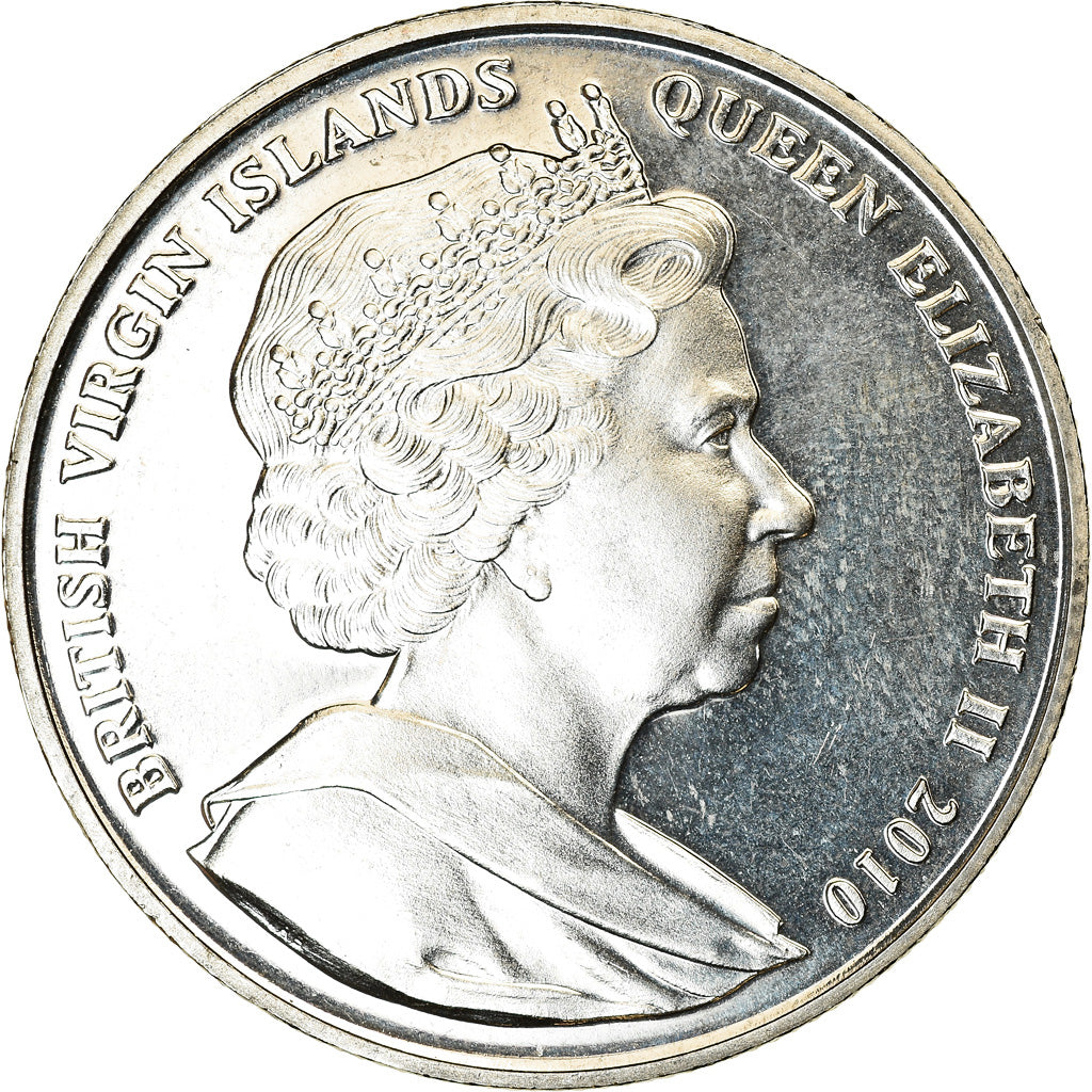 Moneta, ISOLE VERGINI BRITANNICHE, Dollar, 2010, Franklin Mint, Coupe du monde