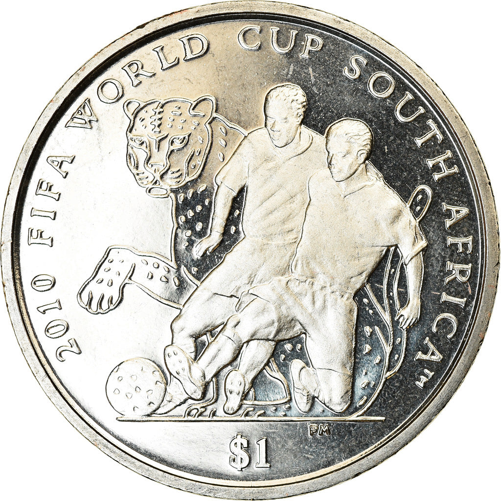 Moneta, ISOLE VERGINI BRITANNICHE, Dollar, 2010, Franklin Mint, Coupe du monde