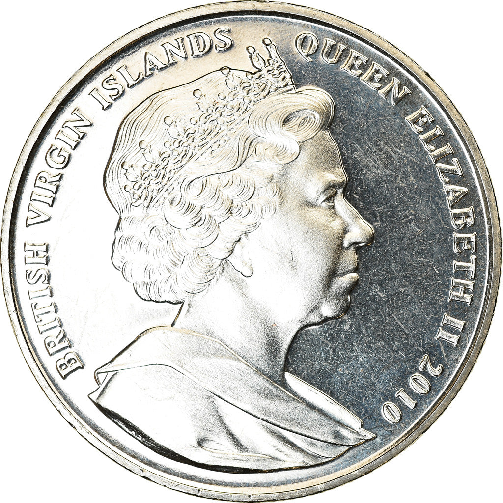 Münze, BRITISH VIRGIN ISLANDS, Dollar, 2010, Franklin Mint, Coupe du monde de