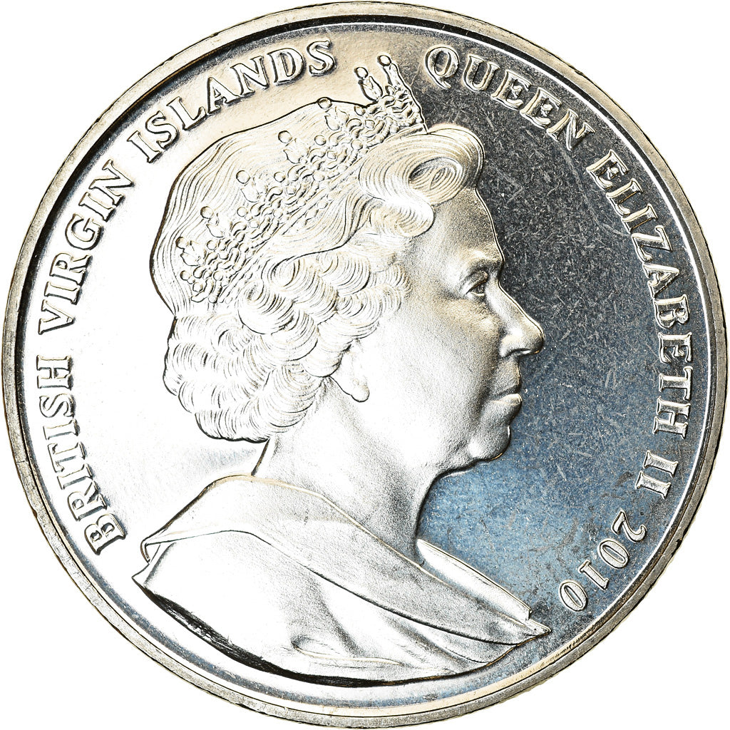 Coin, BRITISH VIRGIN ISLANDS, Dollar, 2010, Franklin Mint, Coupe du monde de