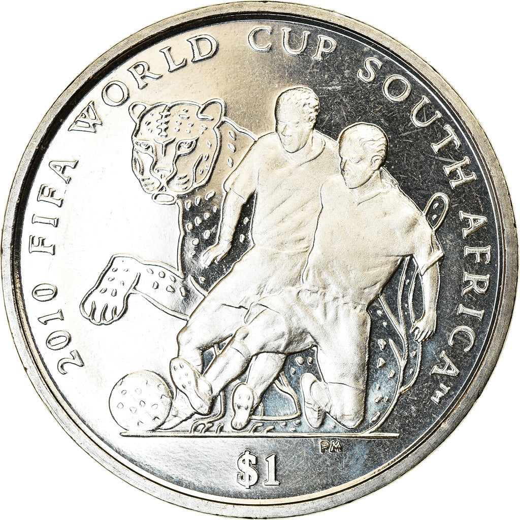 Coin, BRITISH VIRGIN ISLANDS, Dollar, 2010, Franklin Mint, Coupe du monde de