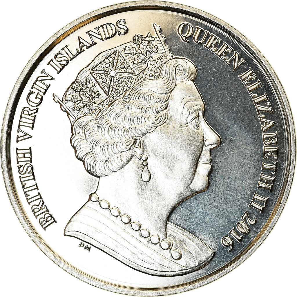 Coin, BRITISH VIRGIN ISLANDS, Dollar, 2016, Franklin Mint, Golf, MS(63)
