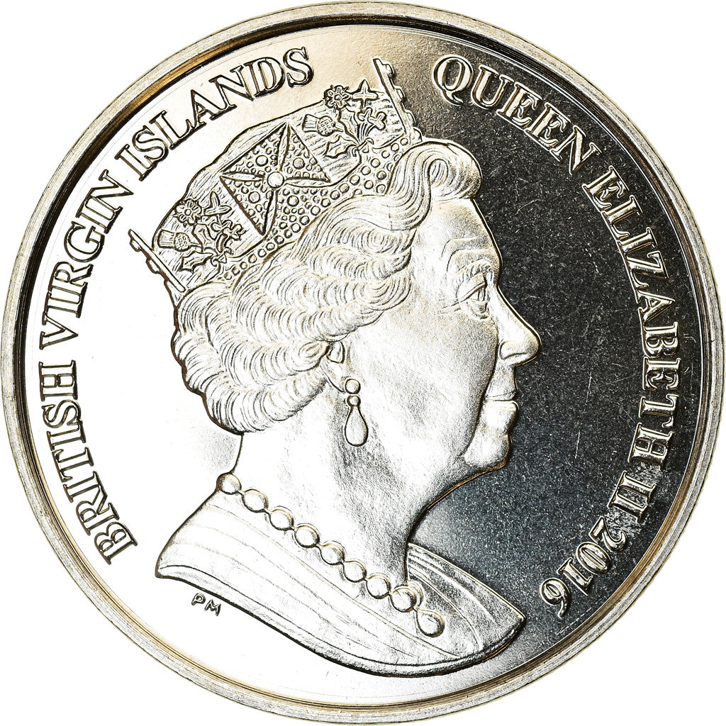 Coin, BRITISH VIRGIN ISLANDS, Dollar, 2016, Franklin Mint, Rugby, MS(63)