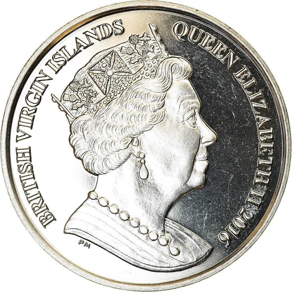 Coin, BRITISH VIRGIN ISLANDS, Dollar, 2016, Franklin Mint, Rugby, MS(63)