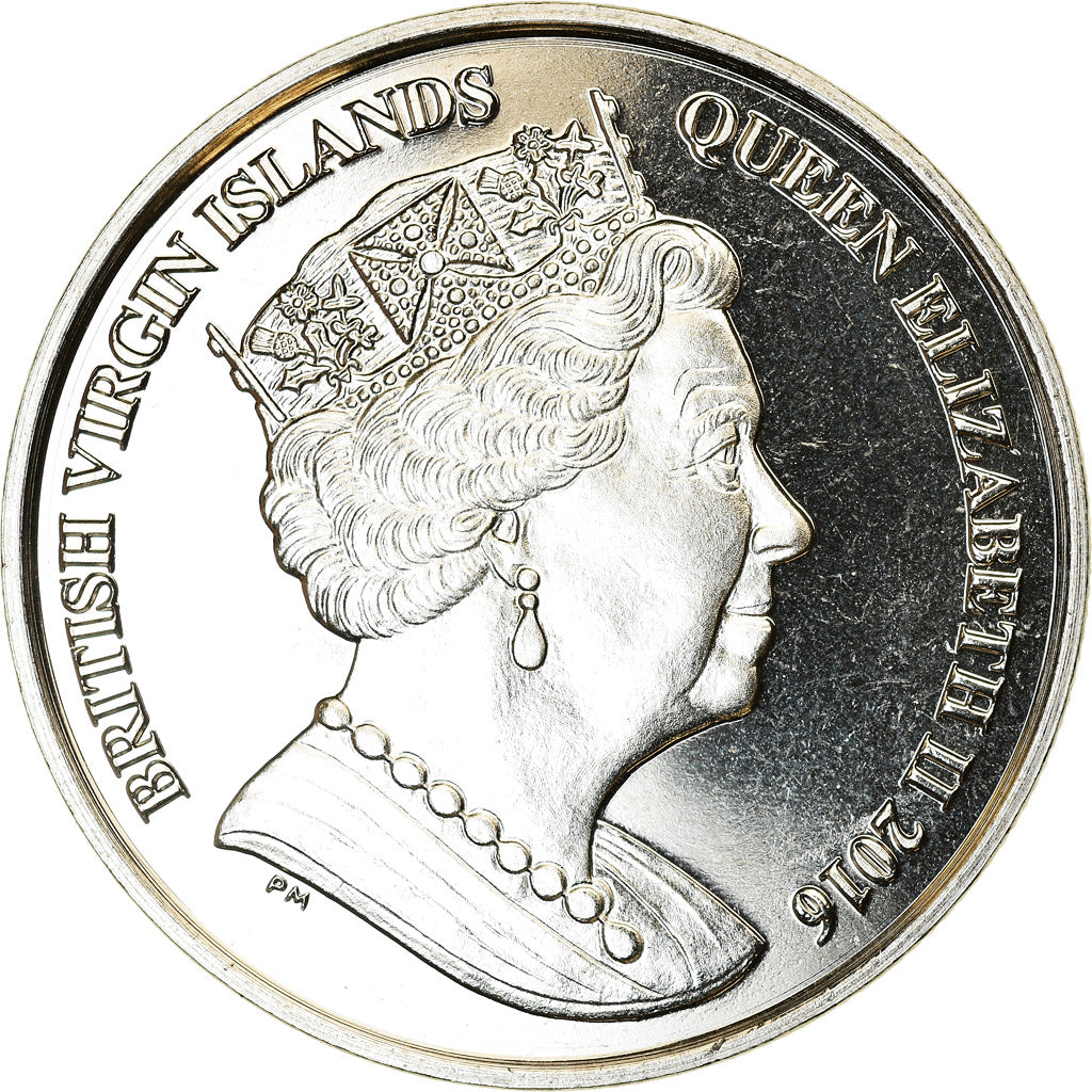Coin, BRITISH VIRGIN ISLANDS, Dollar, 2016, Franklin Mint, Triathlon, MS(63)