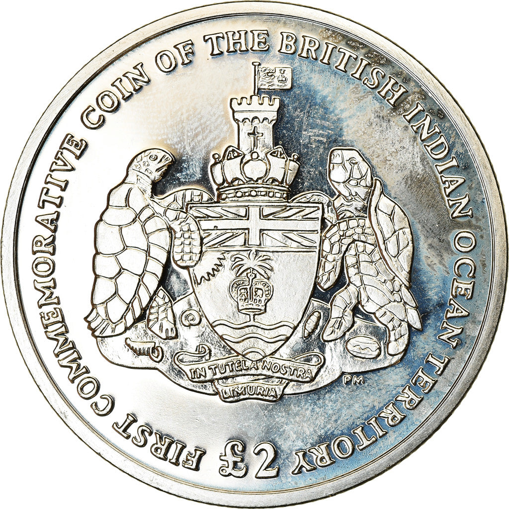 Coin, British Indian Ocean, 2 Pounds, 2009, Première pièce commémorative