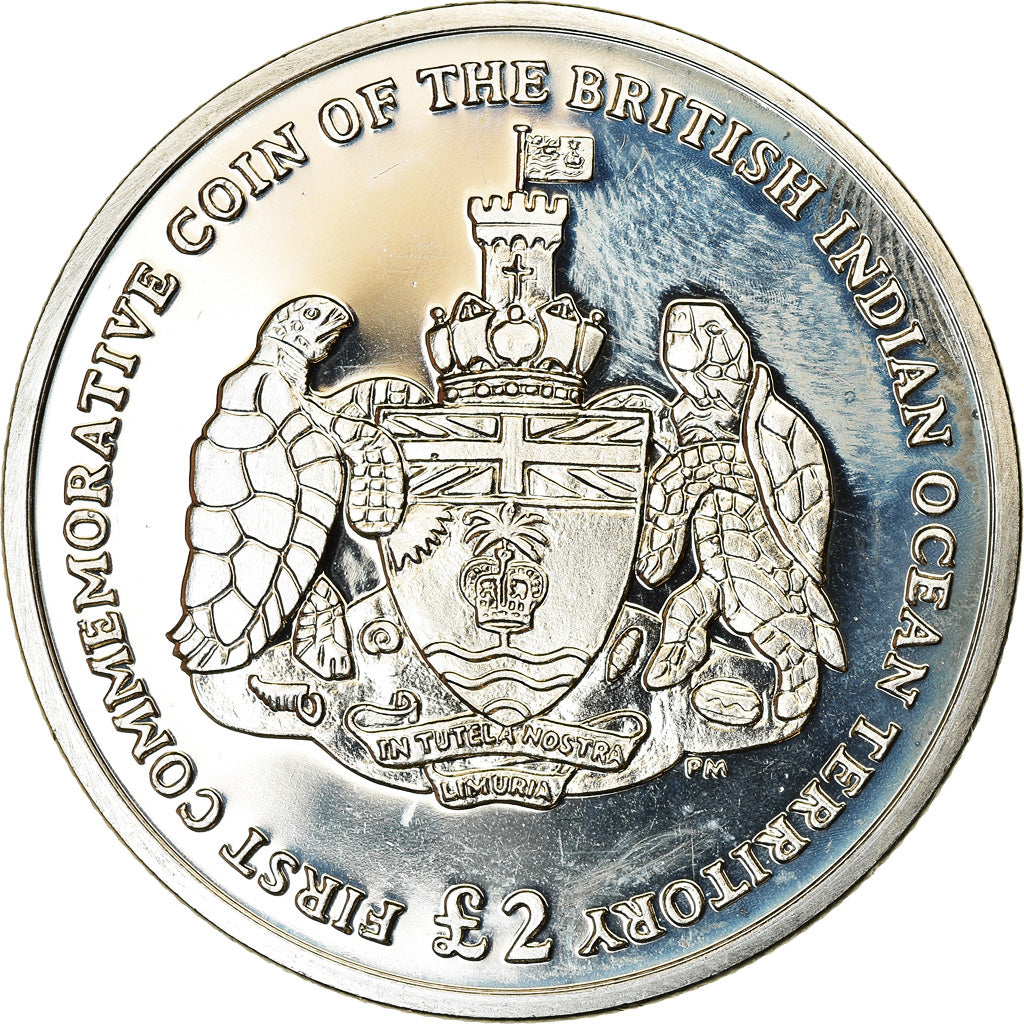 Coin, British Indian Ocean, 2 Pounds, 2009, Première pièce commémorative