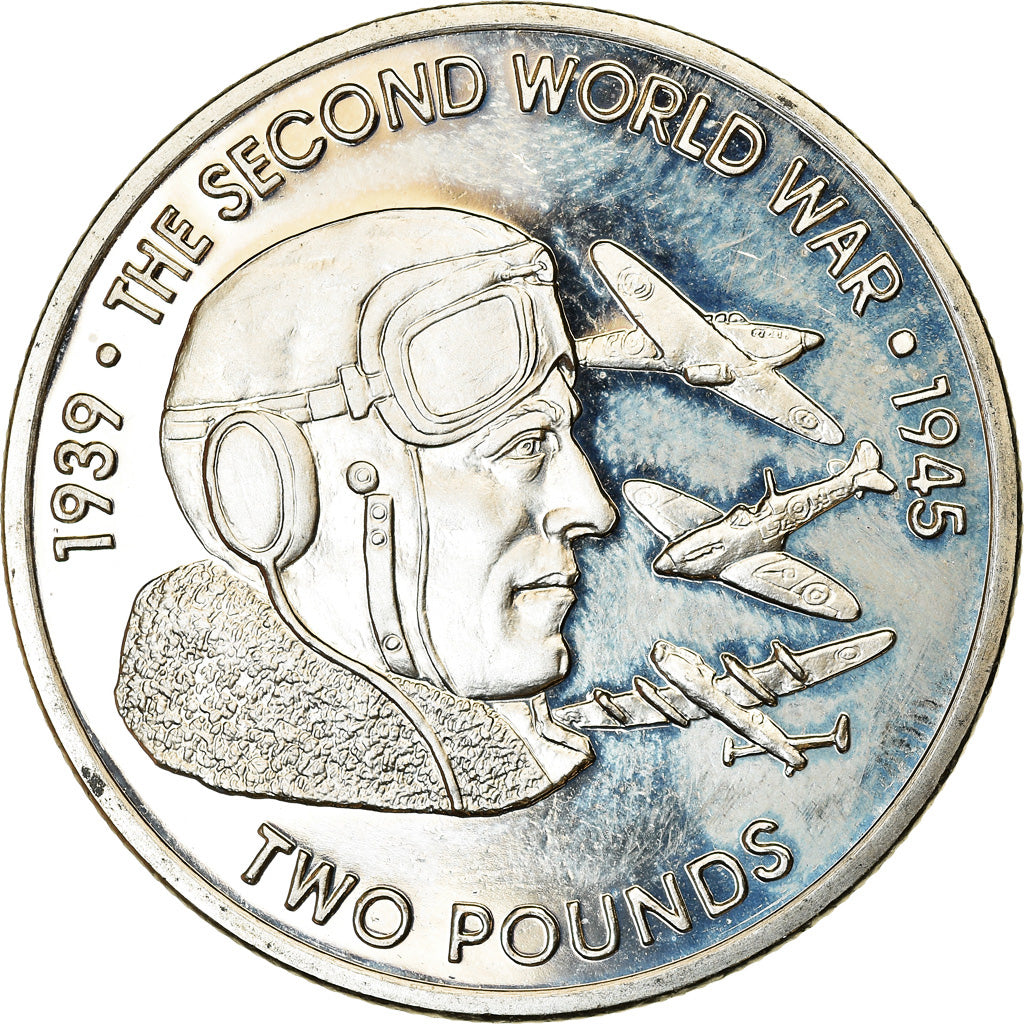 Moneta, British Indian Ocean, 2 Pounds, 2019, 2ème guerre mondiale - Aviation