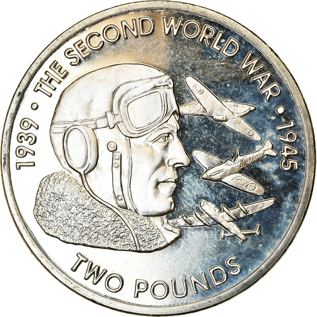 Moneta, British Indian Ocean, 2 Pounds, 2019, 2ème guerre mondiale - Aviation