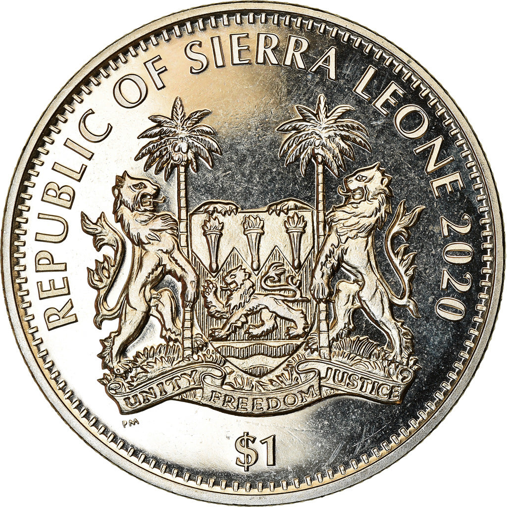 Coin, Sierra Leone, Dollar, 2020, British Royal Mint, Félins - Cougar, MS(63)