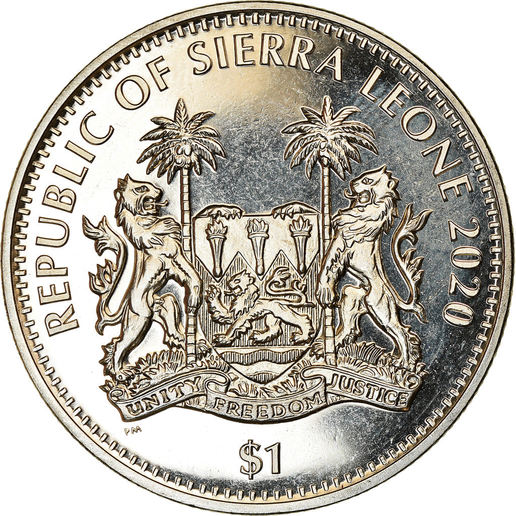 Coin, Sierra Leone, Dollar, 2020, British Royal Mint, Félins - Cougar, MS(63)