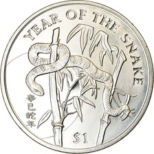 Moneda, Sierra Leona, Dollar, 2001, British Royal Mint, Année du Serpent, SC