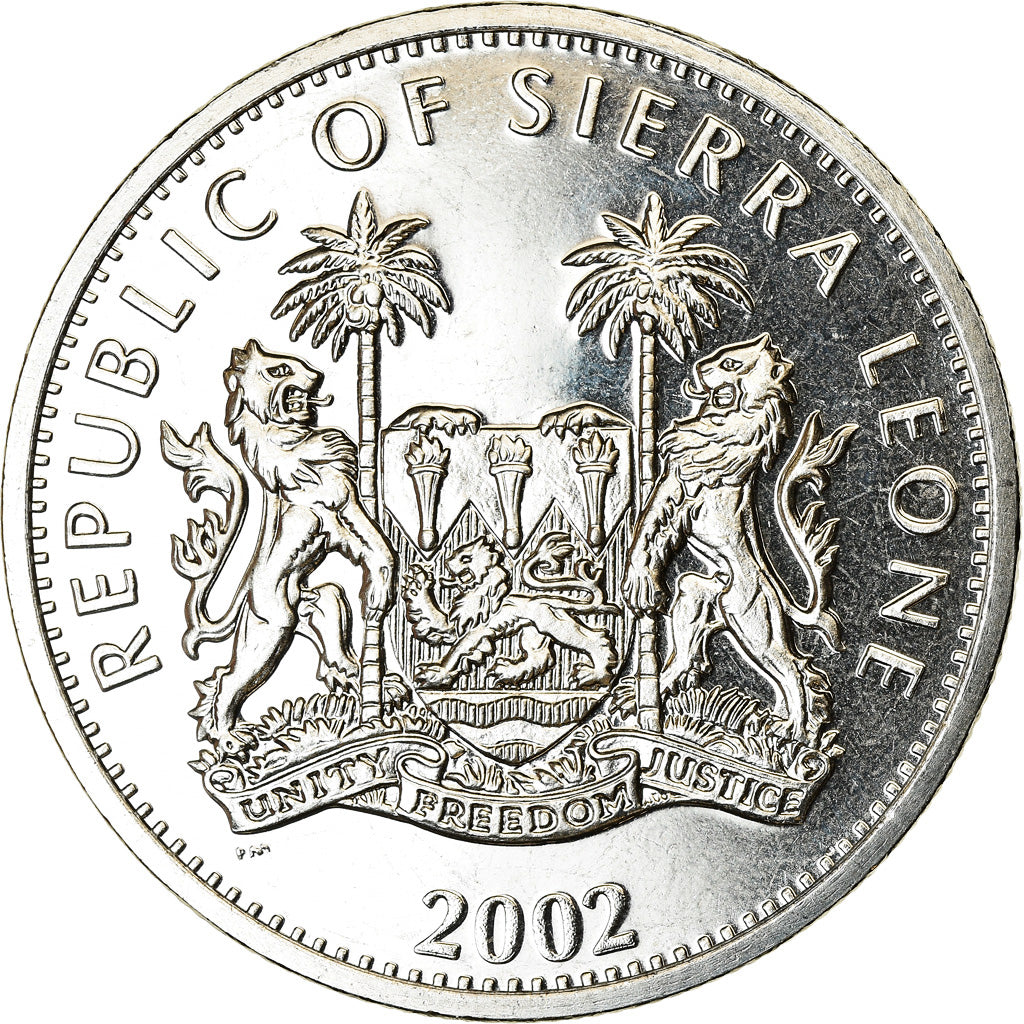 Coin, Sierra Leone, Dollar, 2002, British Royal Mint, Année du Cheval, MS(63)