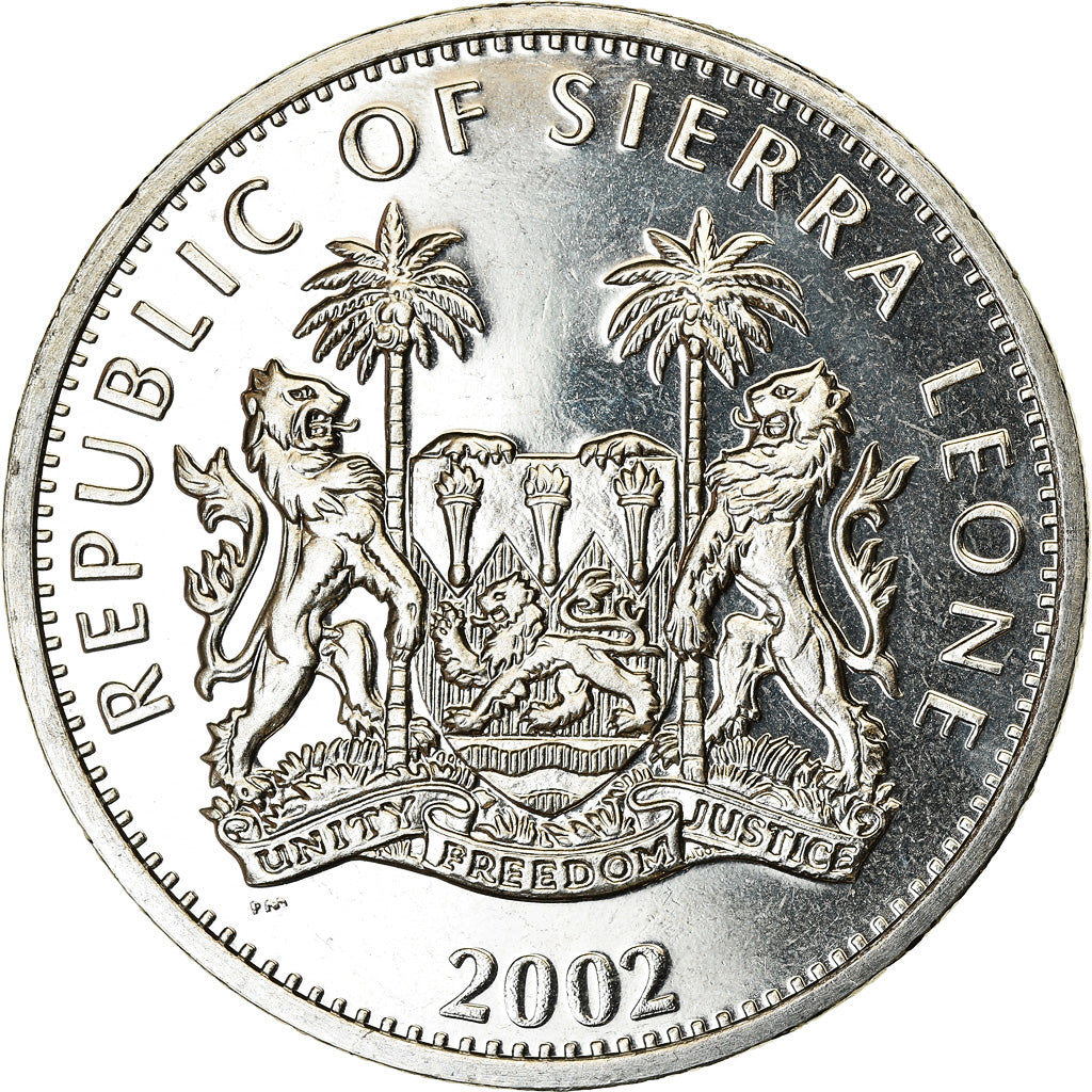 Coin, Sierra Leone, Dollar, 2002, British Royal Mint, Année du Cheval, MS(63)