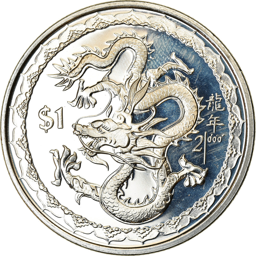 Coin, Sierra Leone, Dollar, 2000, British Royal Mint, Dragon, MS(63)