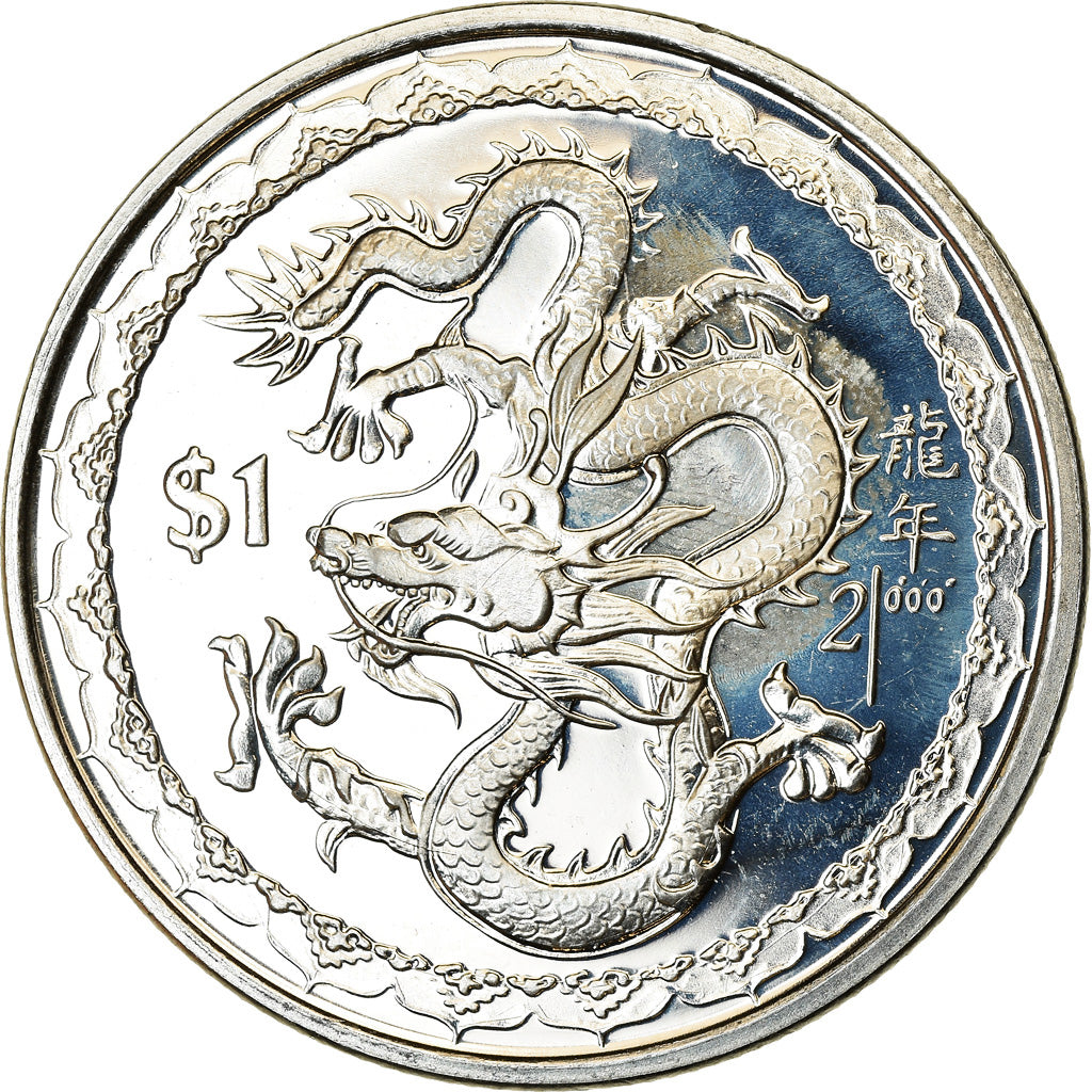 Coin, Sierra Leone, Dollar, 2000, British Royal Mint, Dragon, MS(63)