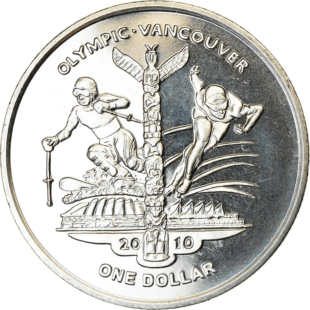 Coin, Sierra Leone, Dollar, 2009, British Royal Mint, Jeux olympiques d'hiver