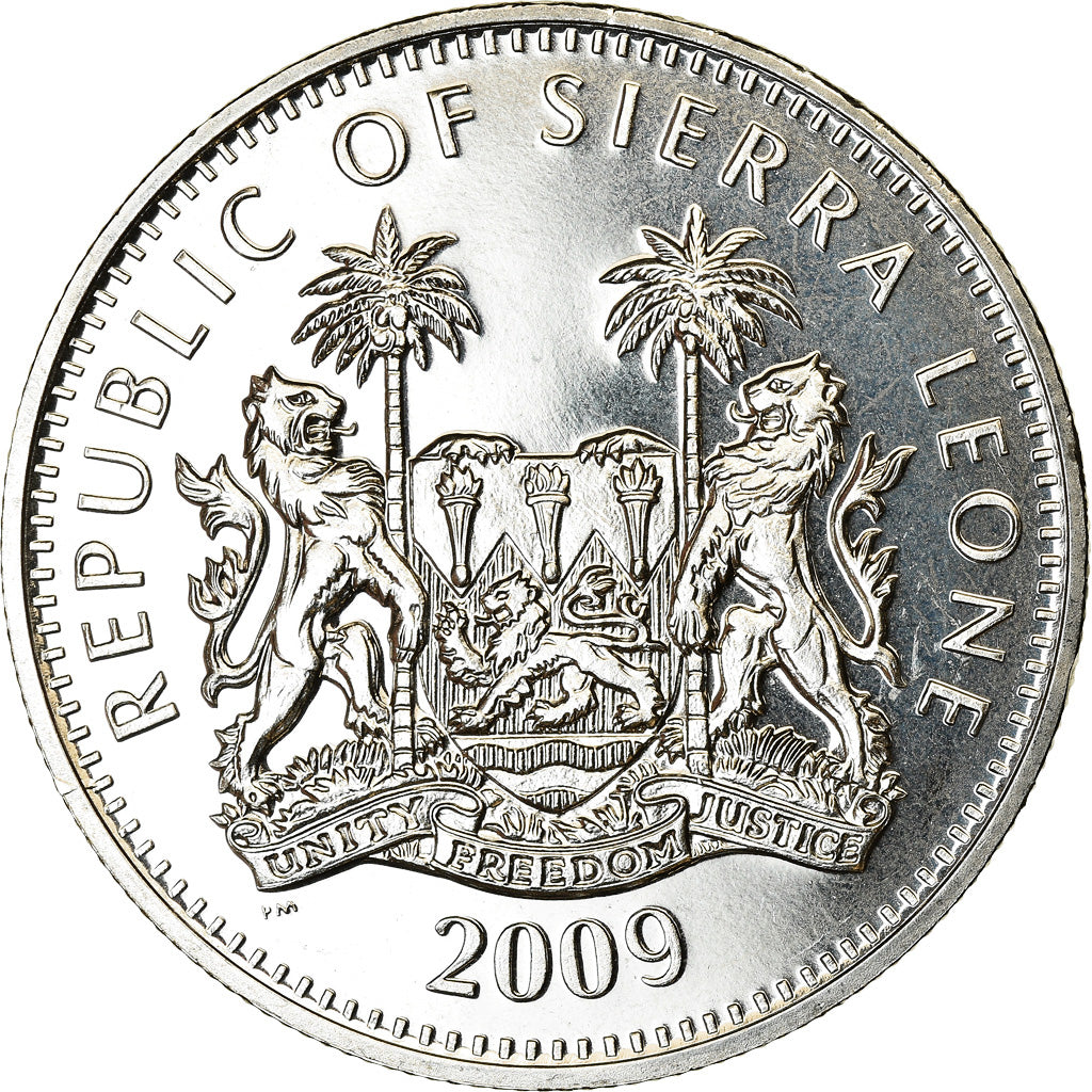 Coin, Sierra Leone, Dollar, 2009, British Royal Mint, Jeux olympiques d'hiver