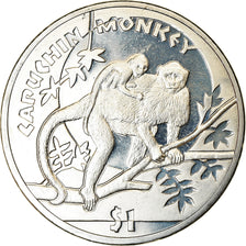 Moneta, Sierra Leone, Dollar, 2009, British Royal Mint, Singes - Cercopithèque
