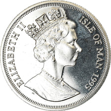 Coin, Isle of Man, Crown, 1995, Pobjoy Mint, Ballons des frères Montgolfier