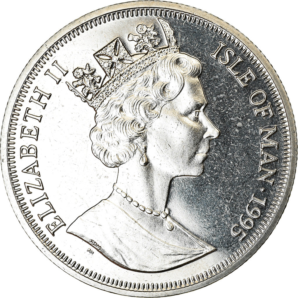 Monnaie, Isle of Man, Crown, 1995, Pobjoy Mint, Ballons des frères Montgolfier