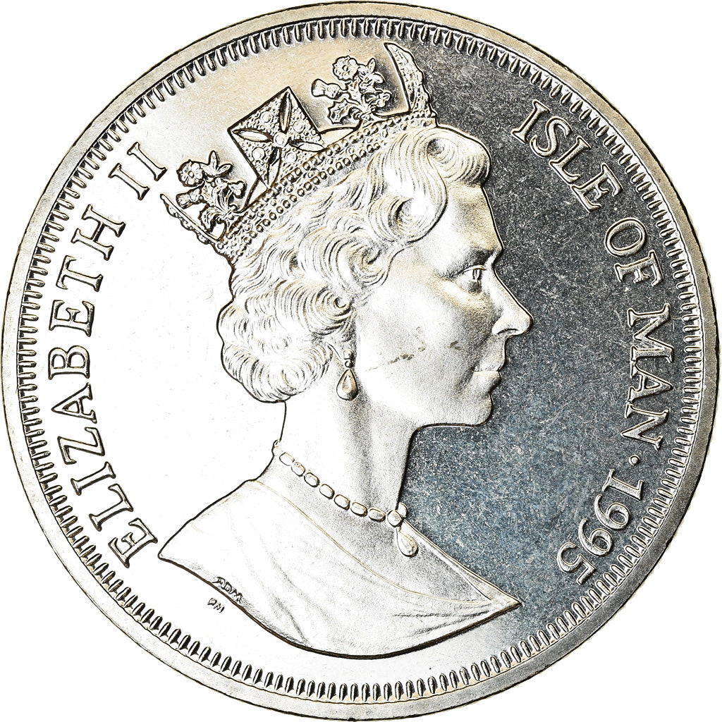 Coin, Isle of Man, Crown, 1995, Pobjoy Mint, Messerschmitt 262, MS(63)