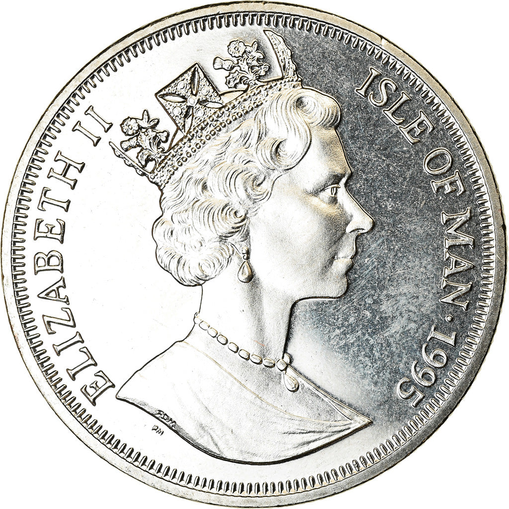 Coin, Isle of Man, Crown, 1995, Pobjoy Mint, Messerschmitt 262, MS(63)