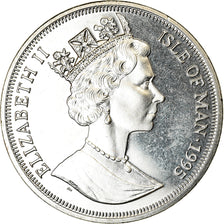Coin, Isle of Man, Crown, 1995, Pobjoy Mint, Messerschmitt 262, MS(63)