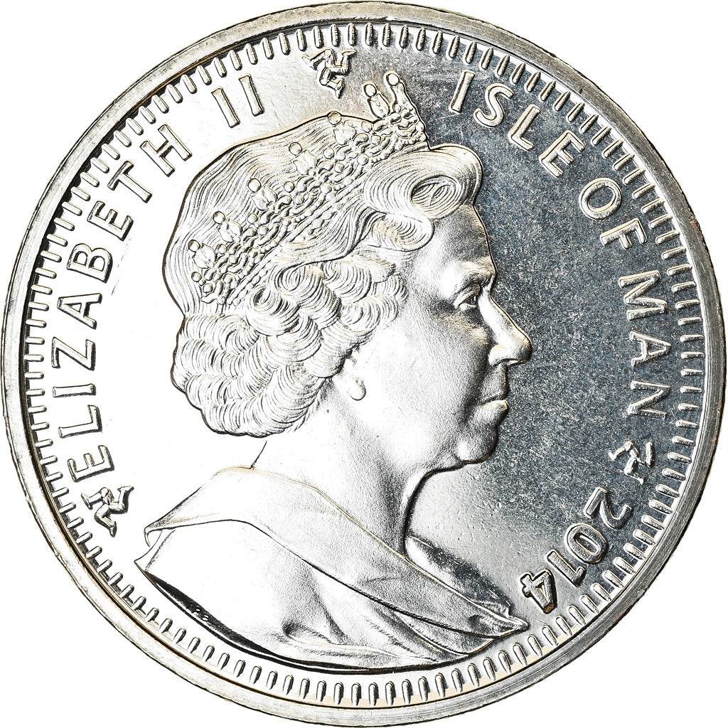 Coin, Isle of Man, Crown, 2014, Pobjoy Mint, Chats - Snowhoe, MS(63)