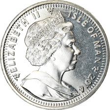 Coin, Isle of Man, Crown, 2014, Pobjoy Mint, Chats - Snowhoe, MS(63)