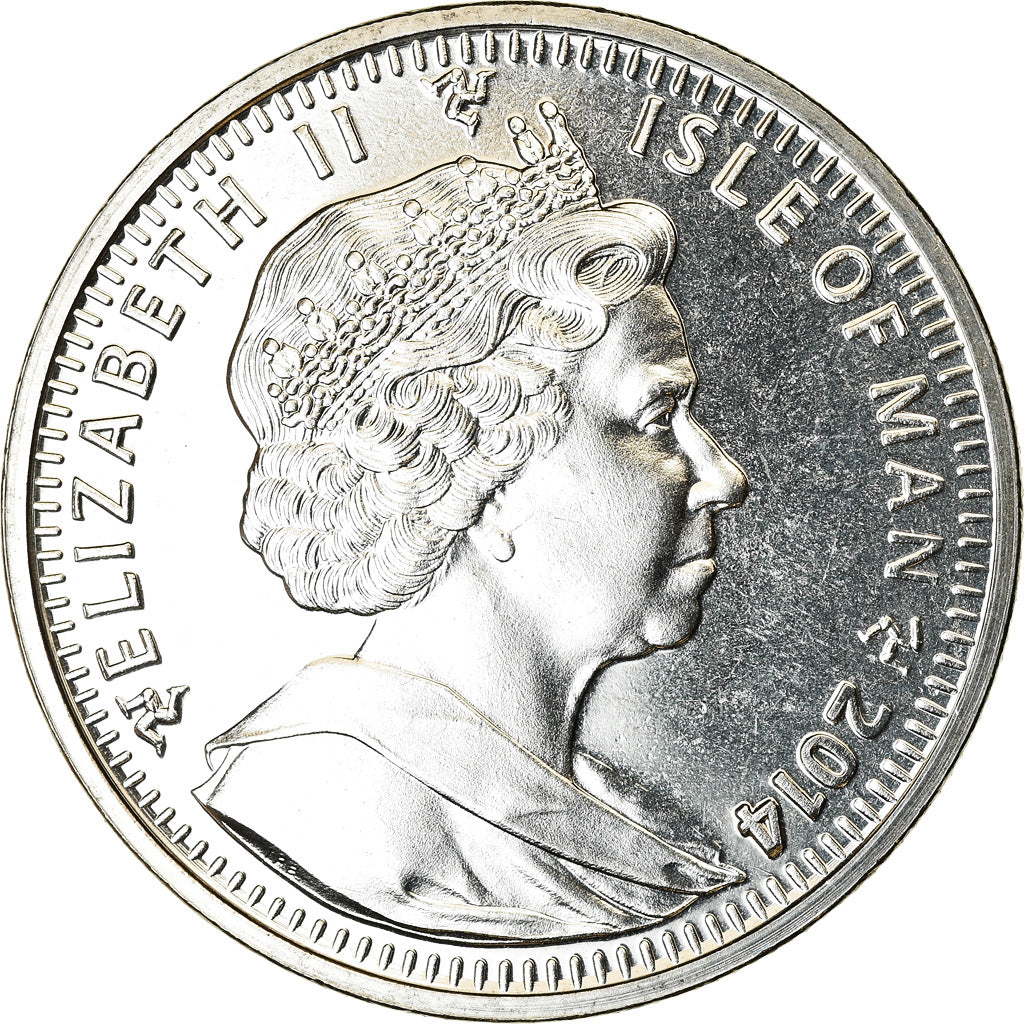 Coin, Isle of Man, Crown, 2014, Pobjoy Mint, Chats - Snowhoe, MS(63)