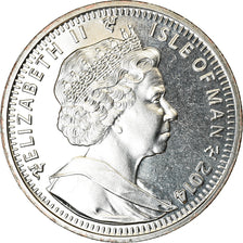 Coin, Isle of Man, Crown, 2014, Pobjoy Mint, Chats - Snowhoe, MS(63)