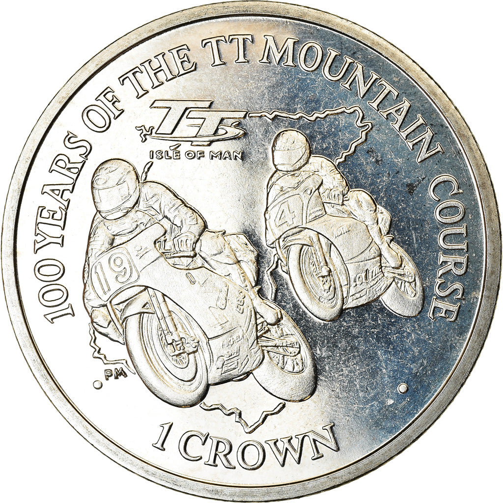 Coin, Isle of Man, Crown, 2011, Pobjoy Mint, TT Mountain Course, MS(63)