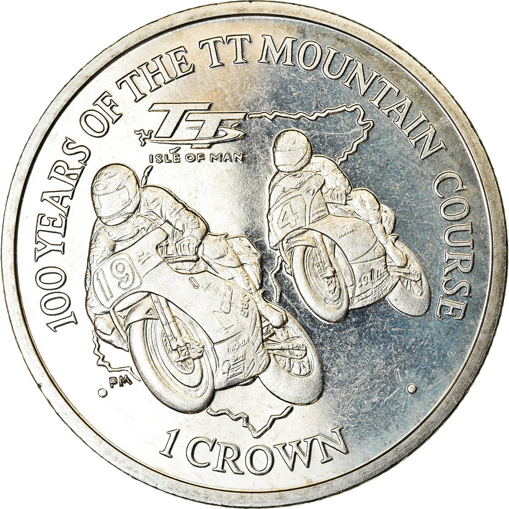 Moneta, Isola di Man, Crown, 2011, Pobjoy Mint, TT Mountain Course, SPL