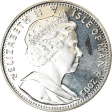 Coin, Isle of Man, Crown, 2005, Pobjoy Mint, Bicentenaire de Trafalgar -