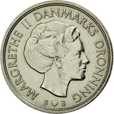 Münze, Dänemark, Margrethe II, Krone, 1979, Copenhagen, SS+, Copper-nickel