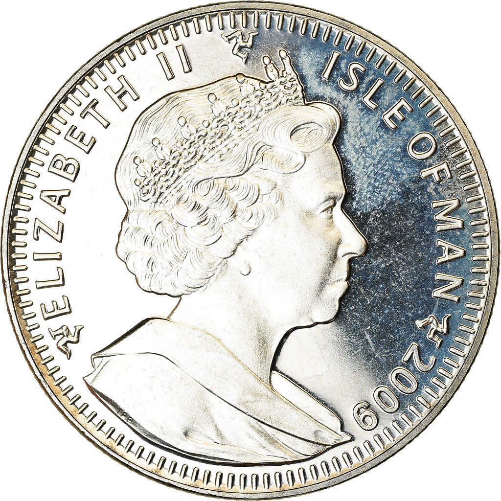 Coin, Isle of Man, Crown, 2009, Pobjoy Mint, Chute du mur de Berlin, MS(63)