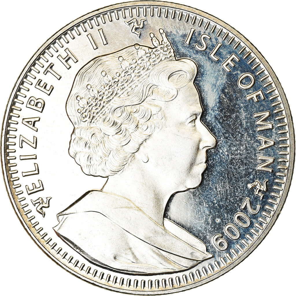 Coin, Isle of Man, Crown, 2009, Pobjoy Mint, Chute du mur de Berlin, MS(63)