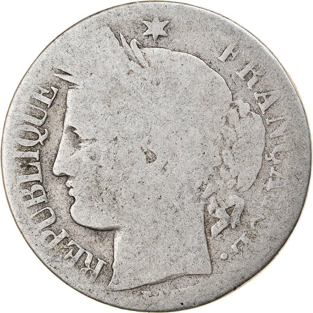Coin, France, Cérès, Franc, 1850, Paris, VG(8-10), Silver, KM:759.1