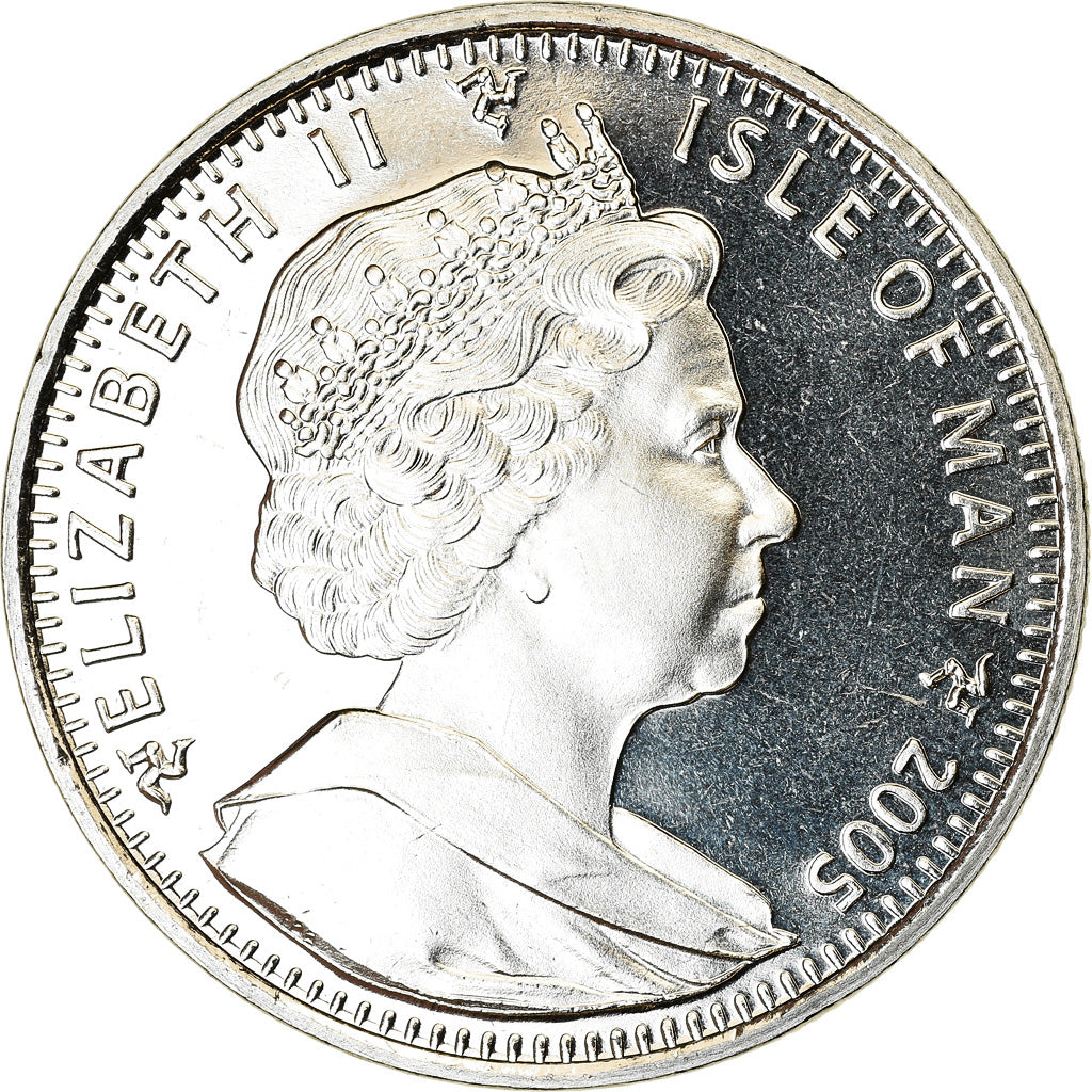Coin, Isle of Man, Crown, 2005, Pobjoy Mint, Trafalgar - Horatio Nelson -