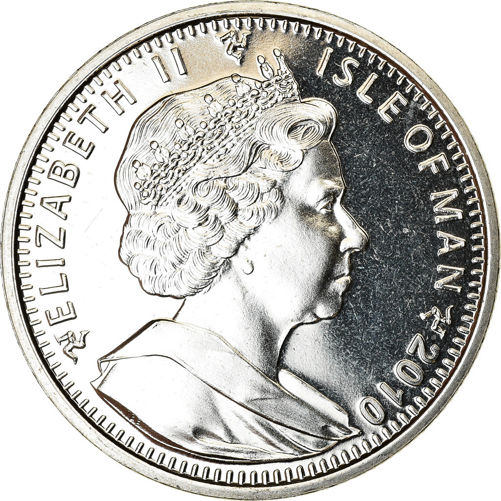 Coin, Isle of Man, Crown, 2010, Pobjoy Mint, Aviron, MS(63), Cupro-nickel