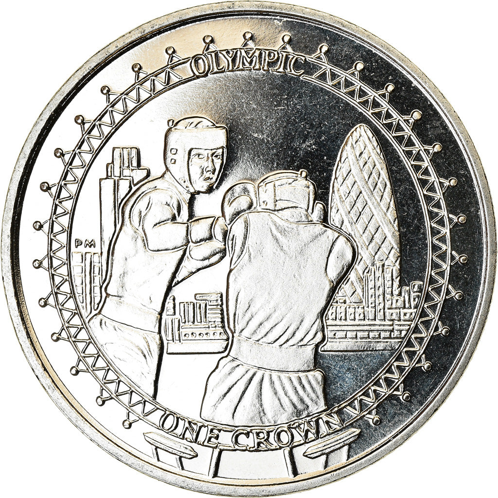 Coin, Isle of Man, Crown, 2010, Pobjoy Mint, Boxe, MS(63), Cupro-nickel