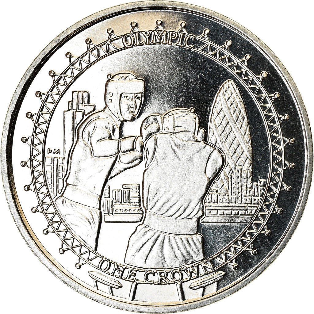 Coin, Isle of Man, Crown, 2010, Pobjoy Mint, Boxe, MS(63), Cupro-nickel